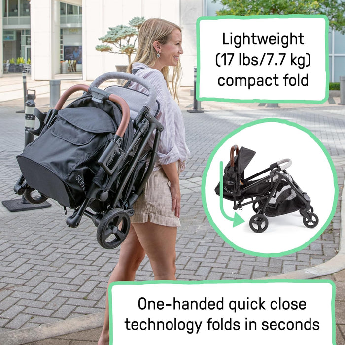 Summer by Ingenuity 3D Quick Close CS+ Stroller, Gray, unknown