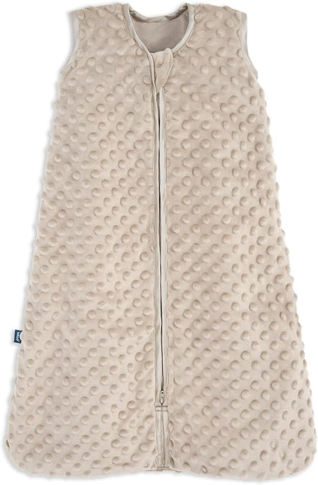 Halo Sleepsack Plushy Dot Velboa, Fawn Grey, Medium
