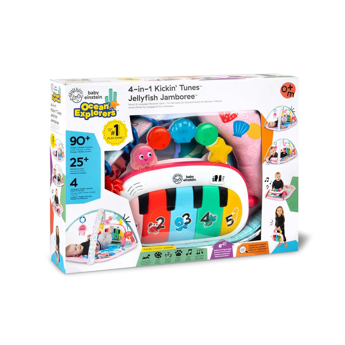 Baby Einstein 4-in-1 Kickin’ Tunes Music Activity Gym, Jellyfish Jamboree