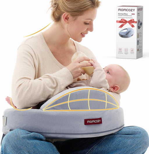 Shop Momcozy MaxSupport Nursing Pillow, Grey Original at GoodBuy Gear