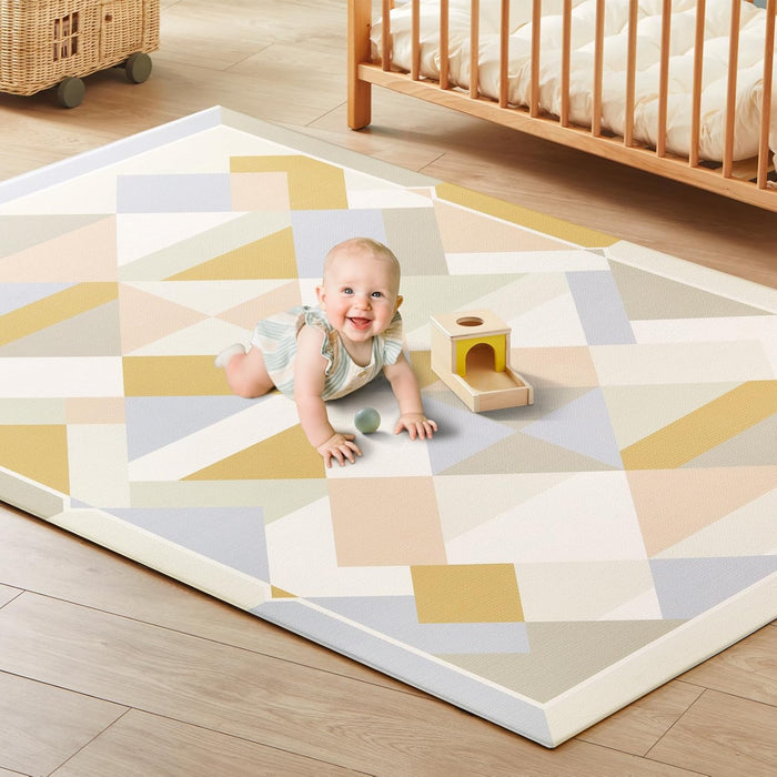 Tiny Land Double-Sided Baby Playmat, Modern Zoo Oasis