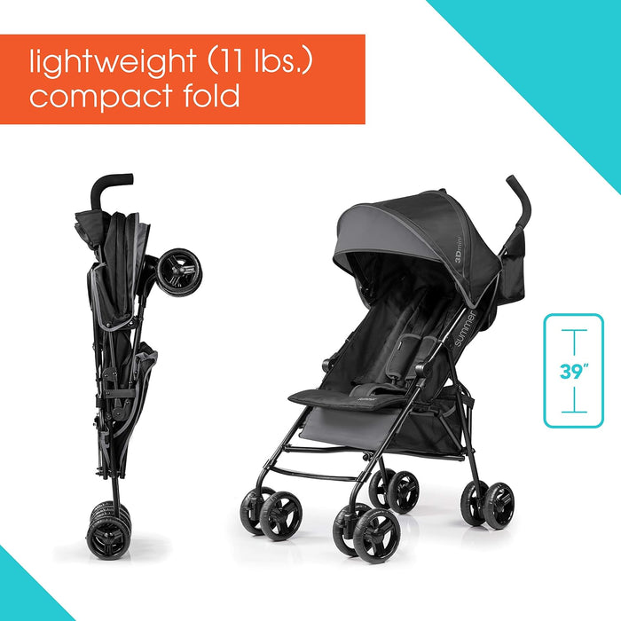 Summer Infant 3D Mini Stroller, Grey/Black, unknown