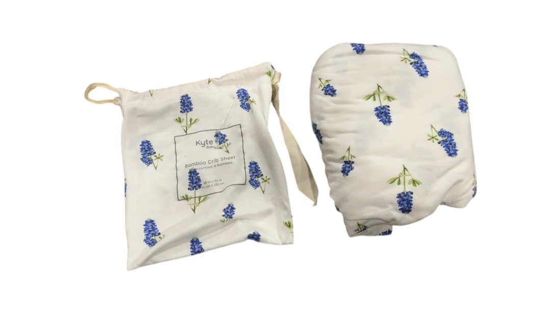Shop Kyte Baby Crib Sheet, Periwinkle Bluebonnet at GoodBuy Gear