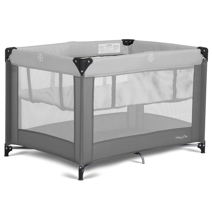 Dream On Me Zazzy Portable Playard with Bassinet, Grey