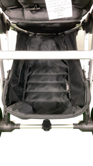 Shop Mockingbird Single 2.0 Stroller, 2024, Black, Silver With Black Leather, Watercolor Drops at GoodBuy Gear