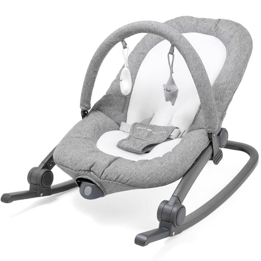 Shop Baby Delight Go With Me Aura Deluxe Portable Rocker & Bouncer, Quilted Charcoal Tweed at GoodBuy Gear