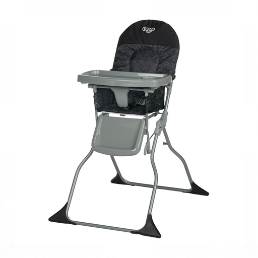 Shop Cosco Kids Simple Fold Highchair, Noir Dot at GoodBuy Gear