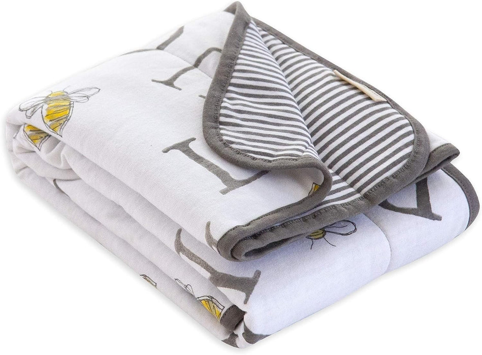 Shop Burt's Bees Baby Reversible Blanket, A-Bee-C at GoodBuy Gear