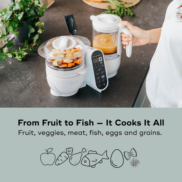 Shop Babymoov Duo Meal Station Food Maker, Mineral Beige at GoodBuy Gear