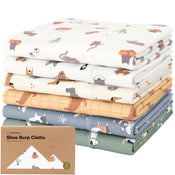 Shop KeaBabies Shea Burp Cloths 6 Pack, Pets & Paws at GoodBuy Gear