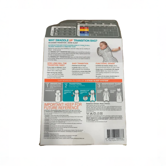 Shop Love To Dream Swaddle Up Transition Original 1.0 Sleep Sack, Gray, Medium at GoodBuy Gear