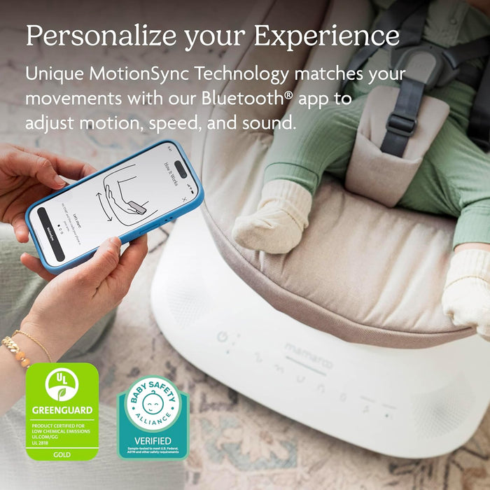 Shop UPPAbaby Mamaroo Smart Swing, Stella (Grey Melange) at GoodBuy Gear