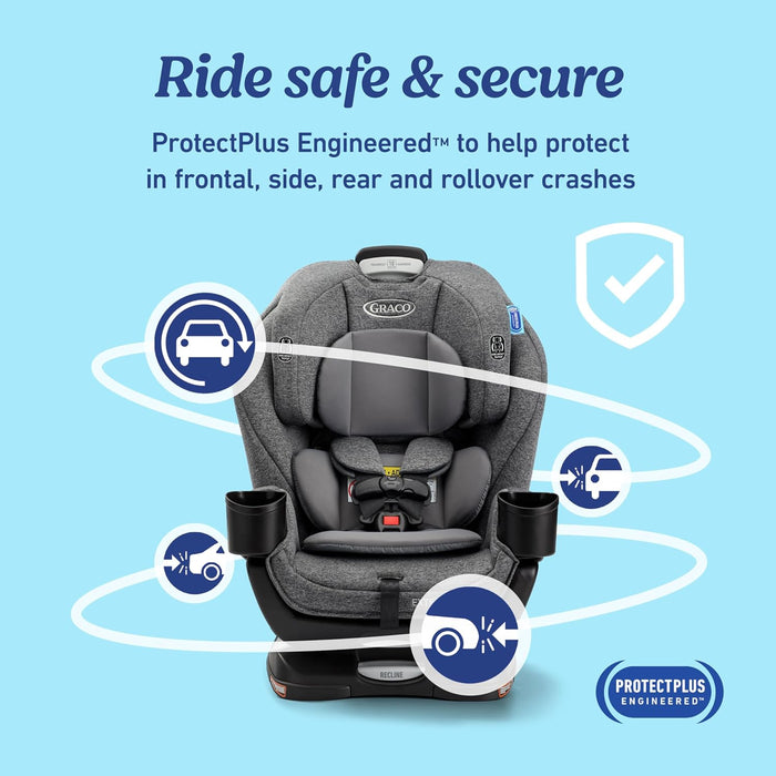 Graco Extend2Fit 3-in-1 Convertible Car Seat, 2026, Ashten