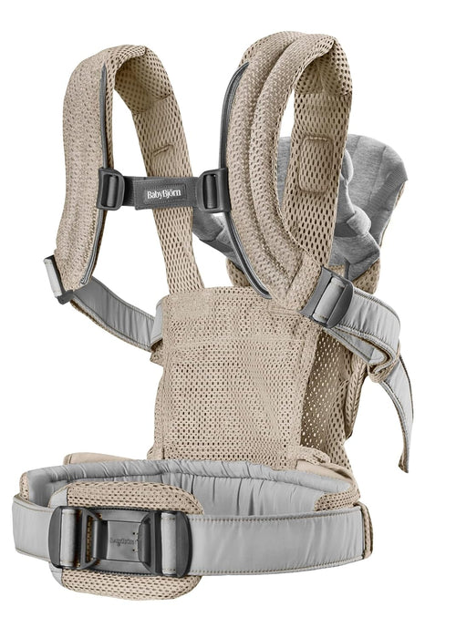 BabyBjorn Baby Carrier Harmony, Gray Beige, 3D Mesh