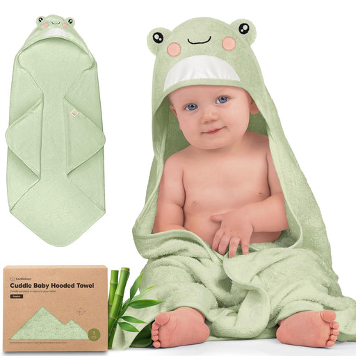 Shop KeaBabies Baby Hooded Towel, Frog, Regular at GoodBuy Gear