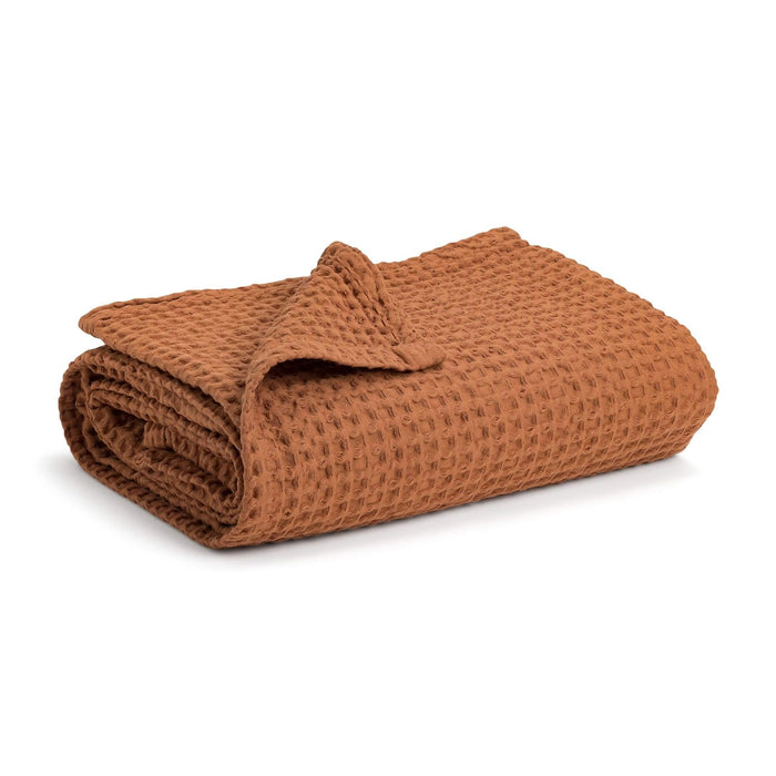 Simka Rose Waffle Baby Blanket, Sienna