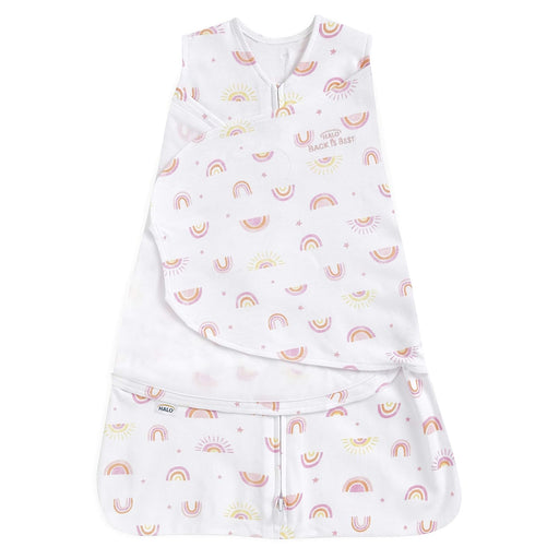 Shop Halo SleepSack Swaddle, Newborn, Sunshine Rainbows at GoodBuy Gear