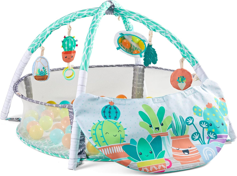Infantino 4-in-1 Jumbo Activity Gym and Ball Pit, Succulents