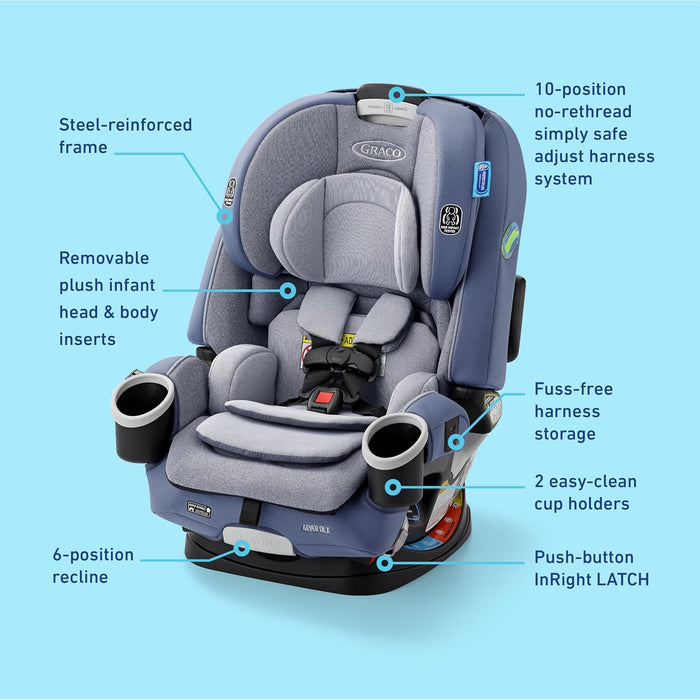 Graco 4Ever 4-in-1 Convertible Car Seat, 2025, Maddox