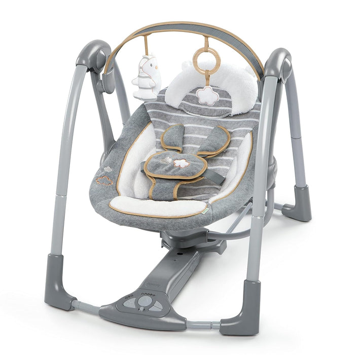 Shop Ingenuity Swing 'n Go Portable Swing, Bella Teddy at GoodBuy Gear