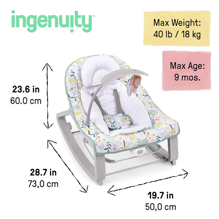 Ingenuity Keep Cozy 3-in-1 Grow With Me Bouncer & Rocker, Madi