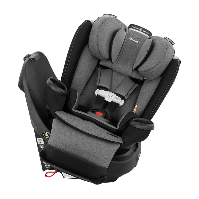 Evenflo Revolve 360 Extend All-in-one Rotational Car Seat With SensorSafe, Moonstone Gray, 2025