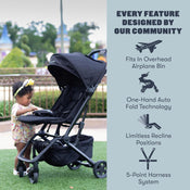 Shop Colugo Compact Stroller+, 2025, Black/Black at GoodBuy Gear