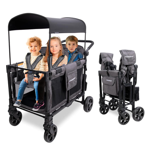 Shop Wonderfold W4 Elite Pro Stroller Wagon, 2025, Charcoal Grey at GoodBuy Gear