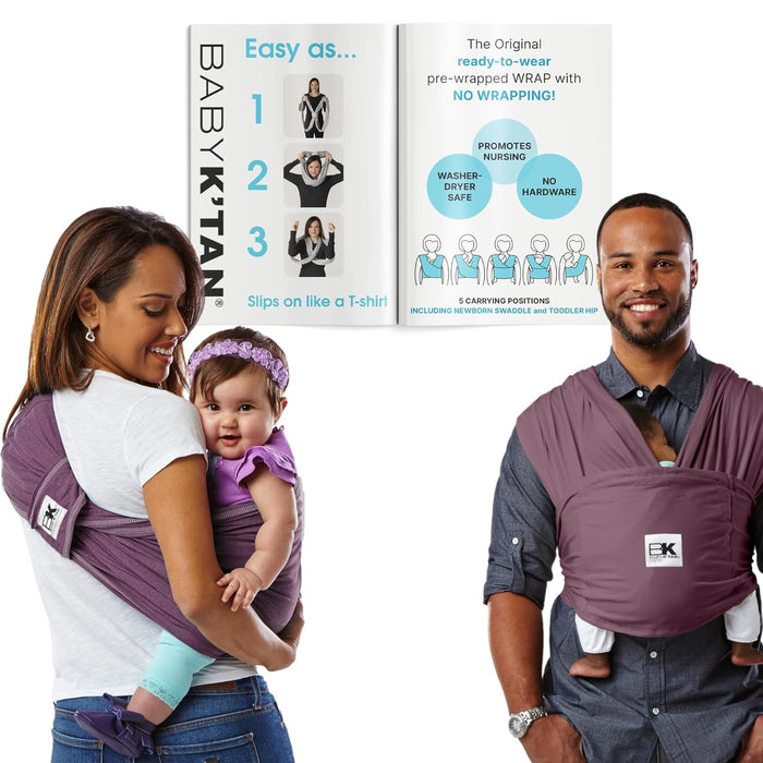 Baby K'tan Baby Carrier, Eggplant, Original, Small