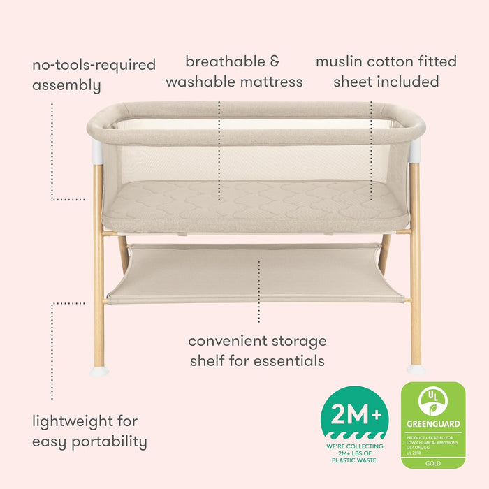 Newton Bassinet And Bedside Sleeper, Sandstone