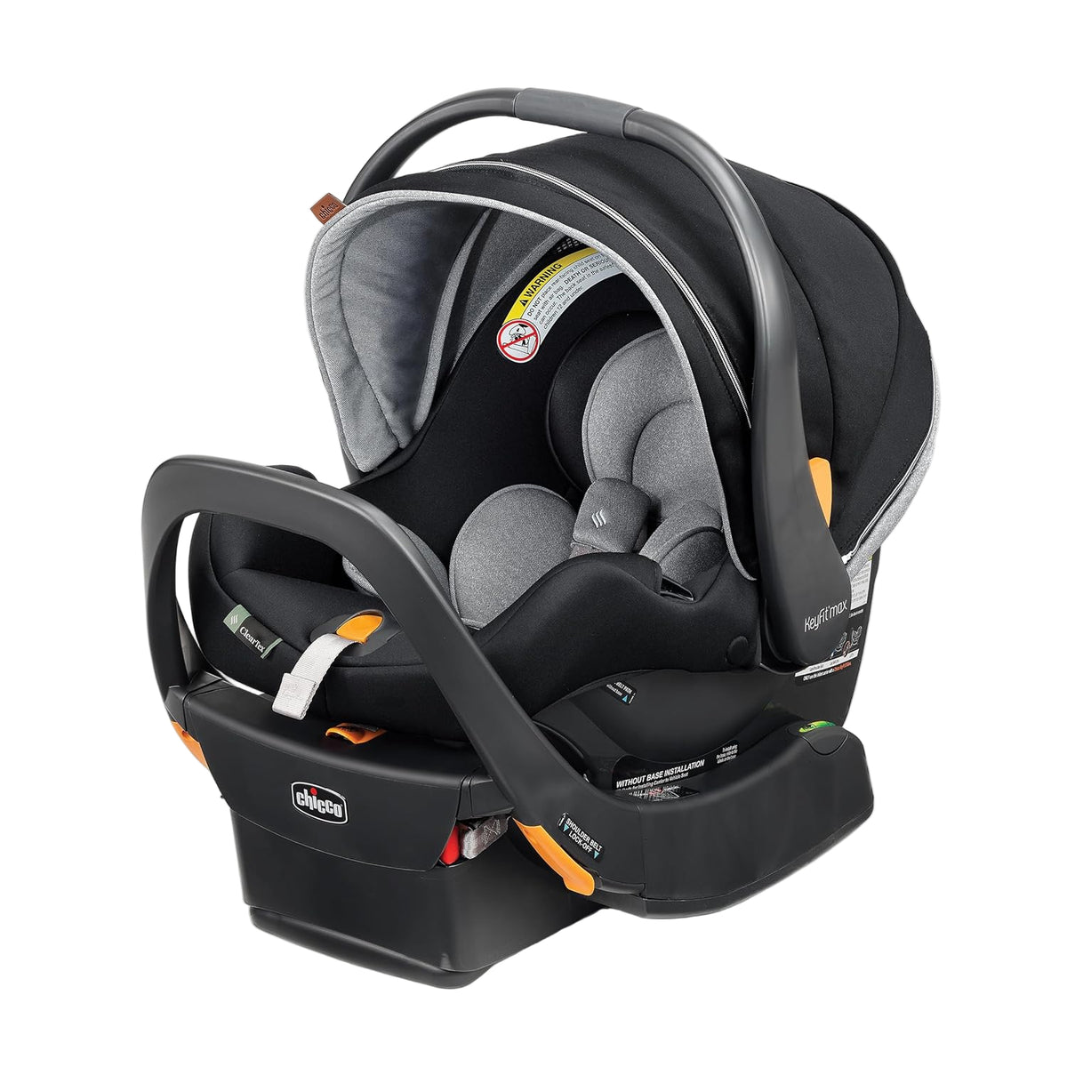 Chicco KeyFit Max Zip ClearLux Infant Car Seat, Apex/Black, 2025