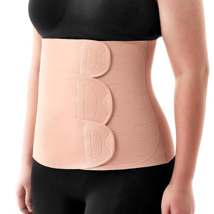 Momcozy Ergowrap Postpartum Belly Wrap, Oyster Pink, Standard Medium