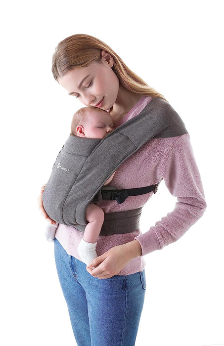 Ergobaby Embrace Baby Carrier, Heather Grey, Knit