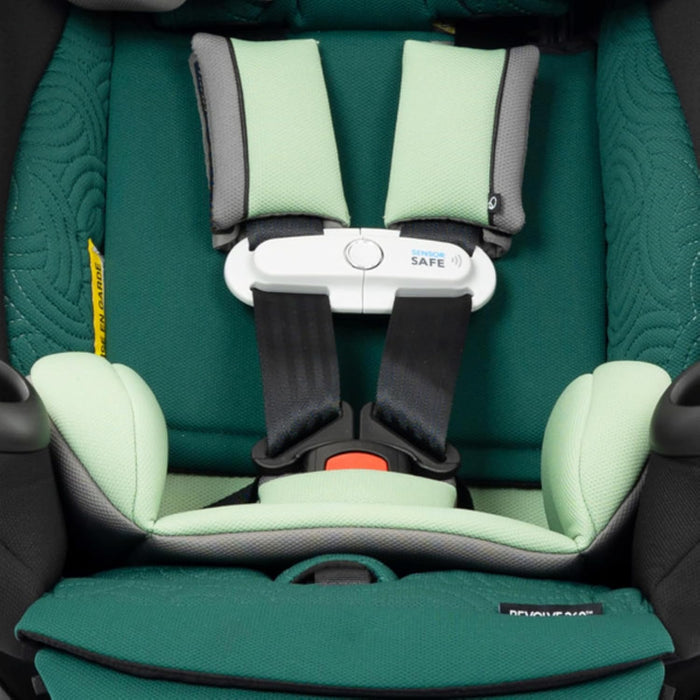 Shop Evenflo Revolve 360 Extend All-in-One Rotating Car Seat with Green & Gentle Fabric, Emerald, 2025 at GoodBuy Gear