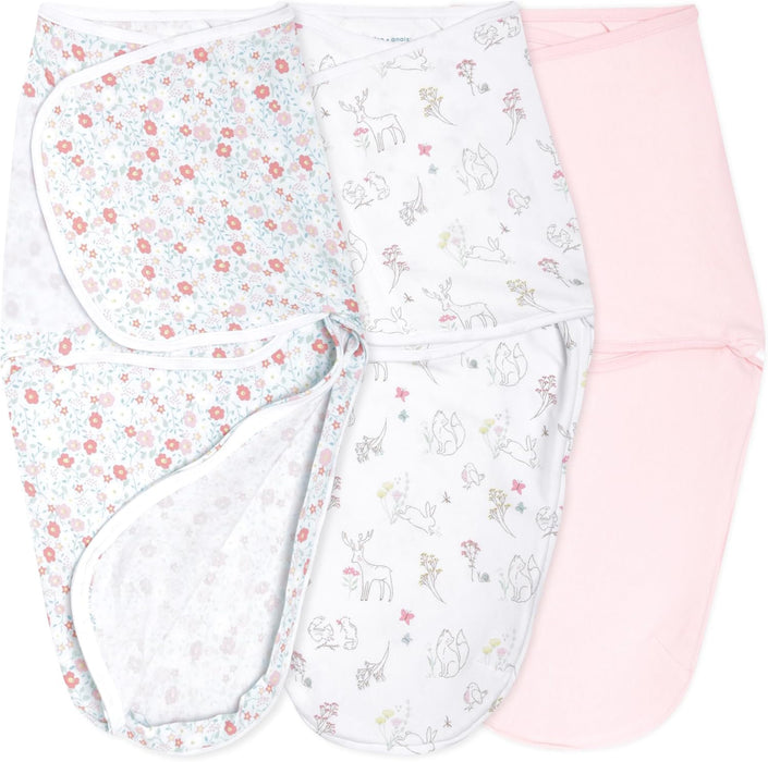 Shop Aden + Anais Essentials Easy Wrap Swaddle (3 Pack), Fairy Tale Flowers, Small (0-3 Months) at GoodBuy Gear