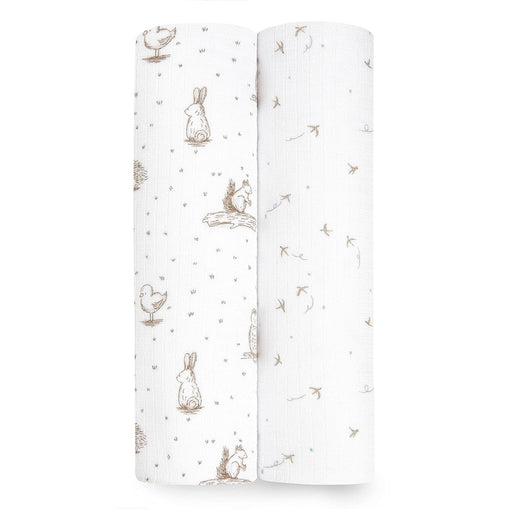 Shop Aden + Anais Silky Soft Swaddles, 2 Pack, Healing Nature at GoodBuy Gear