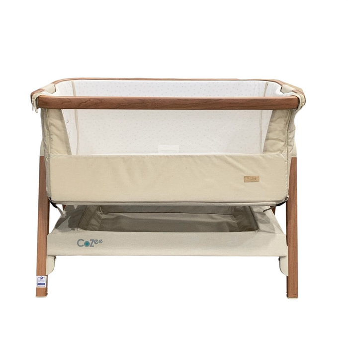 Shop Tutti Bambini CoZee 2-in-1 Baby Bassinet & Bedside Sleeper , Scandinavian Walnut & Ecru at GoodBuy Gear