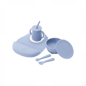 Shop Mockingbird Early Eaters Dishware Set, Sky Blue at GoodBuy Gear
