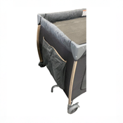 Shop Monbebe Play Yard with Full-Size Rocking Bassinet, Castle Point at GoodBuy Gear
