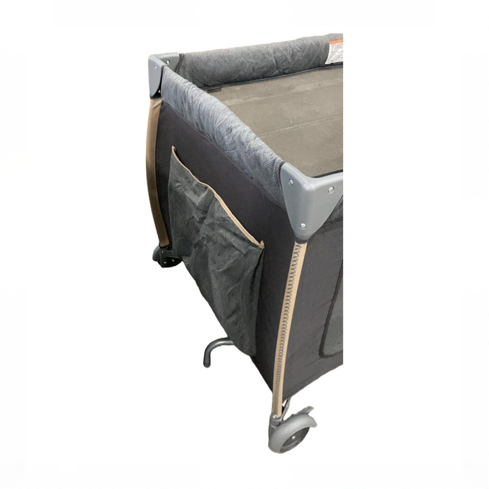 Shop Monbebe Play Yard with Full-Size Rocking Bassinet, Castle Point at GoodBuy Gear