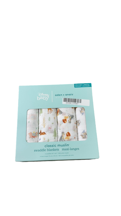 Shop Aden + Anais Cotton Muslin Swaddle, 4pk, Disney+Friends at GoodBuy Gear