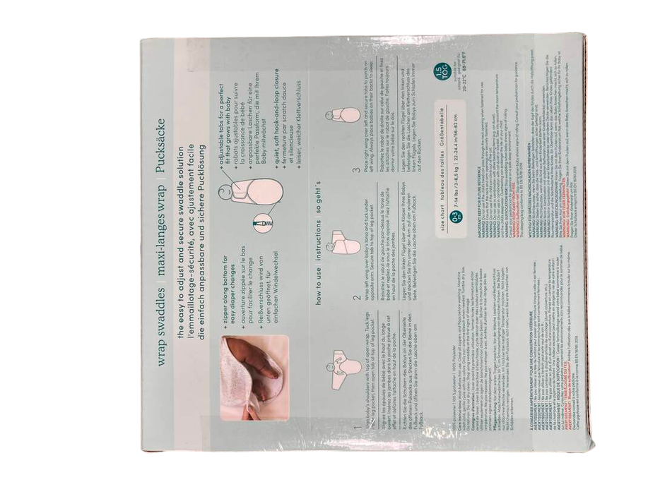 secondhand Aden + Anais Essentials Easy Wrap Swaddle, 3 Pack, Garden Minky, 0-3 Months