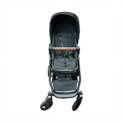 Shop Mockingbird Single to Double 3.0 Stroller, 2025, Charcoal with Penny Leather, Solid Black at GoodBuy Gear