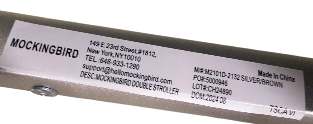 Shop Mockingbird Single to Double 2.0 Stroller, 2024, Black, Silver With Penny Leather, Windowpane at GoodBuy Gear