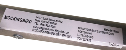 Shop Mockingbird Single to Double 2.0 Stroller, 2024, Black, Silver With Penny Leather, Windowpane at GoodBuy Gear