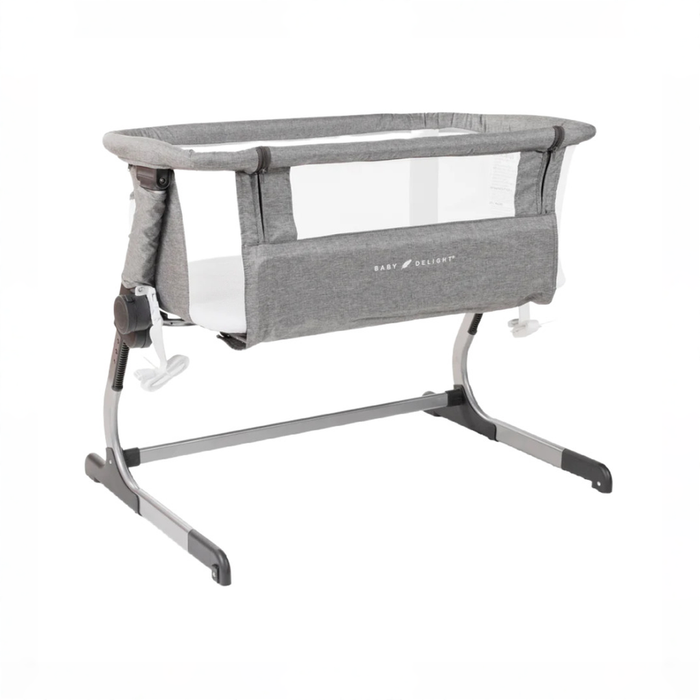 Shop Baby Delight Beside Me Dreamer Bassinet & Bedside Sleeper, Charcoal Tweed at GoodBuy Gear