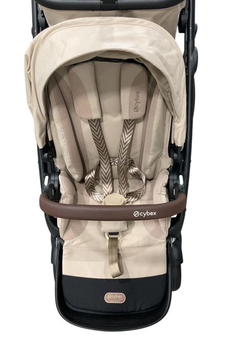 Shop Cybex e-Gazelle S Stroller, 2024, Almond Beige, Black at GoodBuy Gear