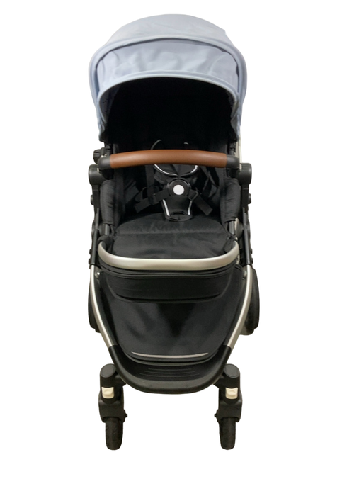 Mockingbird Single 2.0 Stroller, Sky, Windowpane, Silver With Penny Leather, 2024
