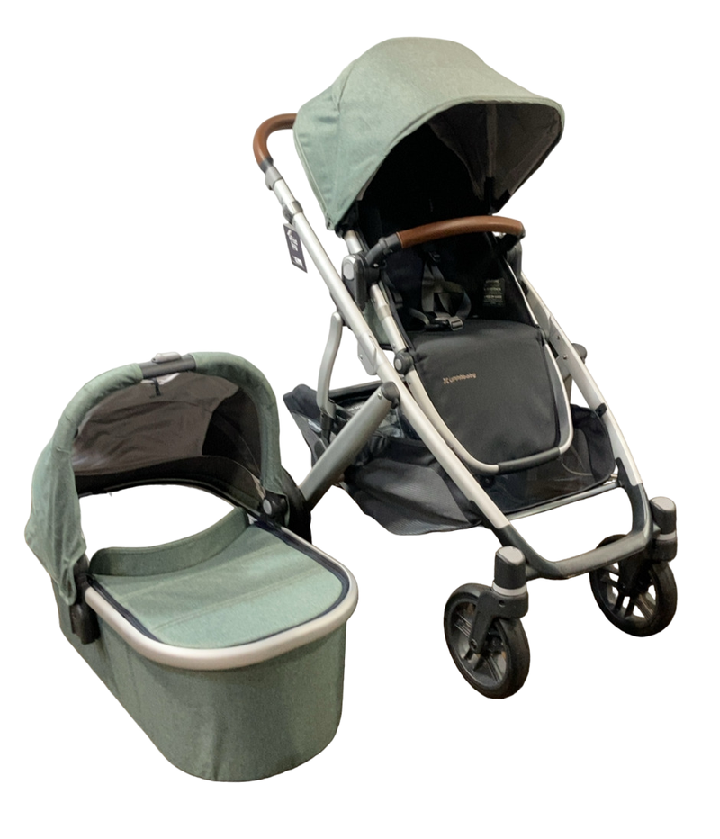 uppababy green melange UPPAbaby VISTA V2 Stroller, 2020, Emmett (Green Melange)