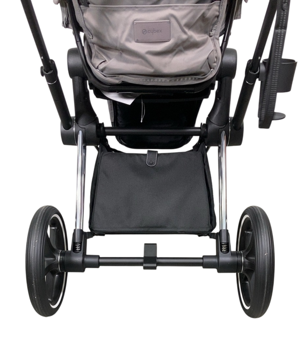 Shop Cybex PRIAM Stroller, 2019, Manhattan Grey, Chrome With Black Details at GoodBuy Gear